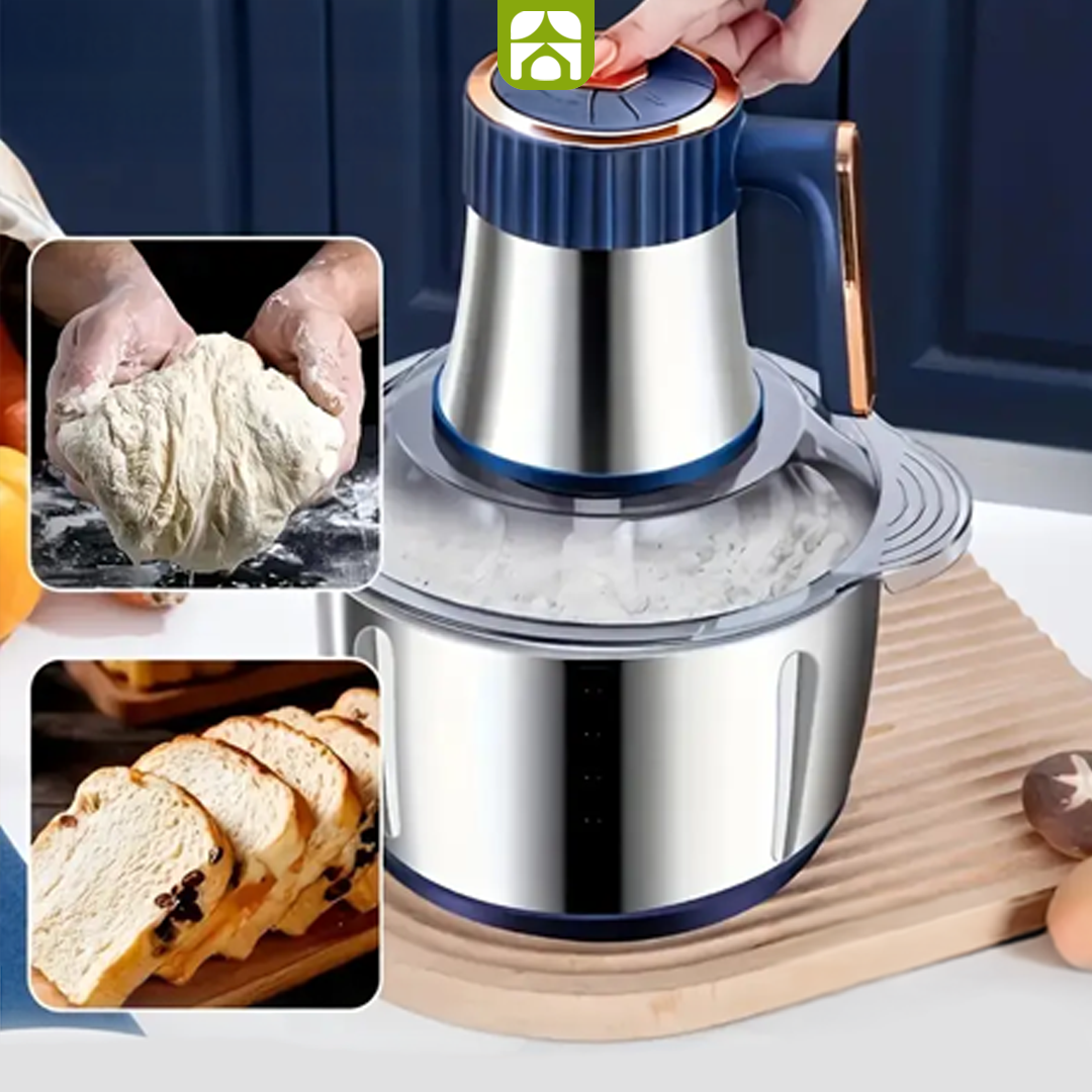 Processador e Triturador Profissional Elétrico - Carnes, Grãos e Vegetais