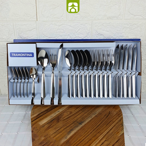 Jogo de Talheres Faqueiro Inox 24 Peças Búzios Tramontina