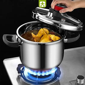 [Compre 1 e Leve 2] Panelas de Pressão TurboChef Aço Inoxidável - Á Prova de Explosões + Brinde: Kit Utensílios