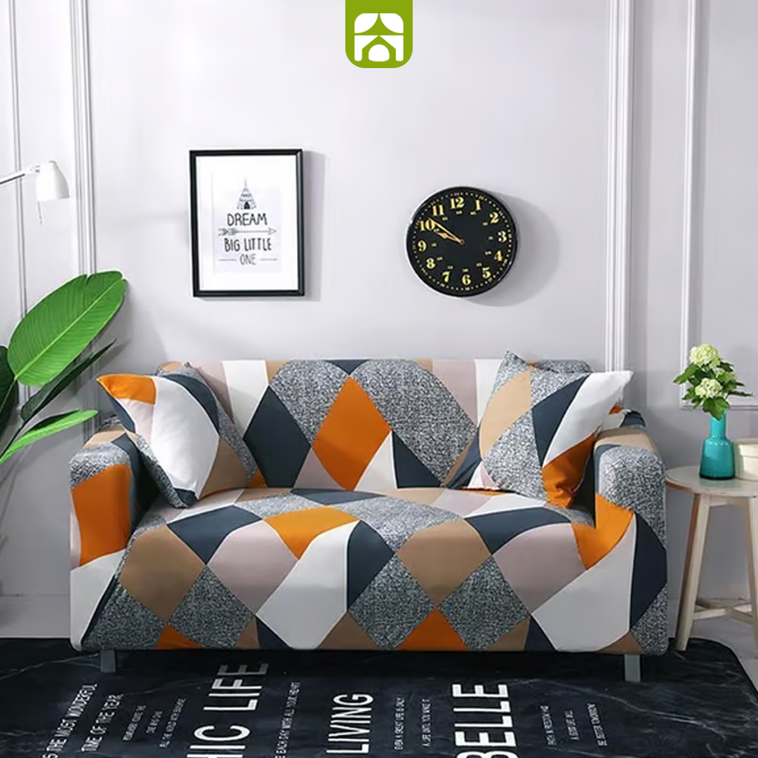 Conjunto Capa de Sofá Universal Impermeável + 4 Capas de Almofadas Premium