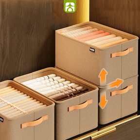 Kit com 4 Caixas Organizador de Roupas Dobrável Multifuncional