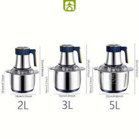 Processador e Triturador Profissional Elétrico -  Carnes, Grãos e Vegetais