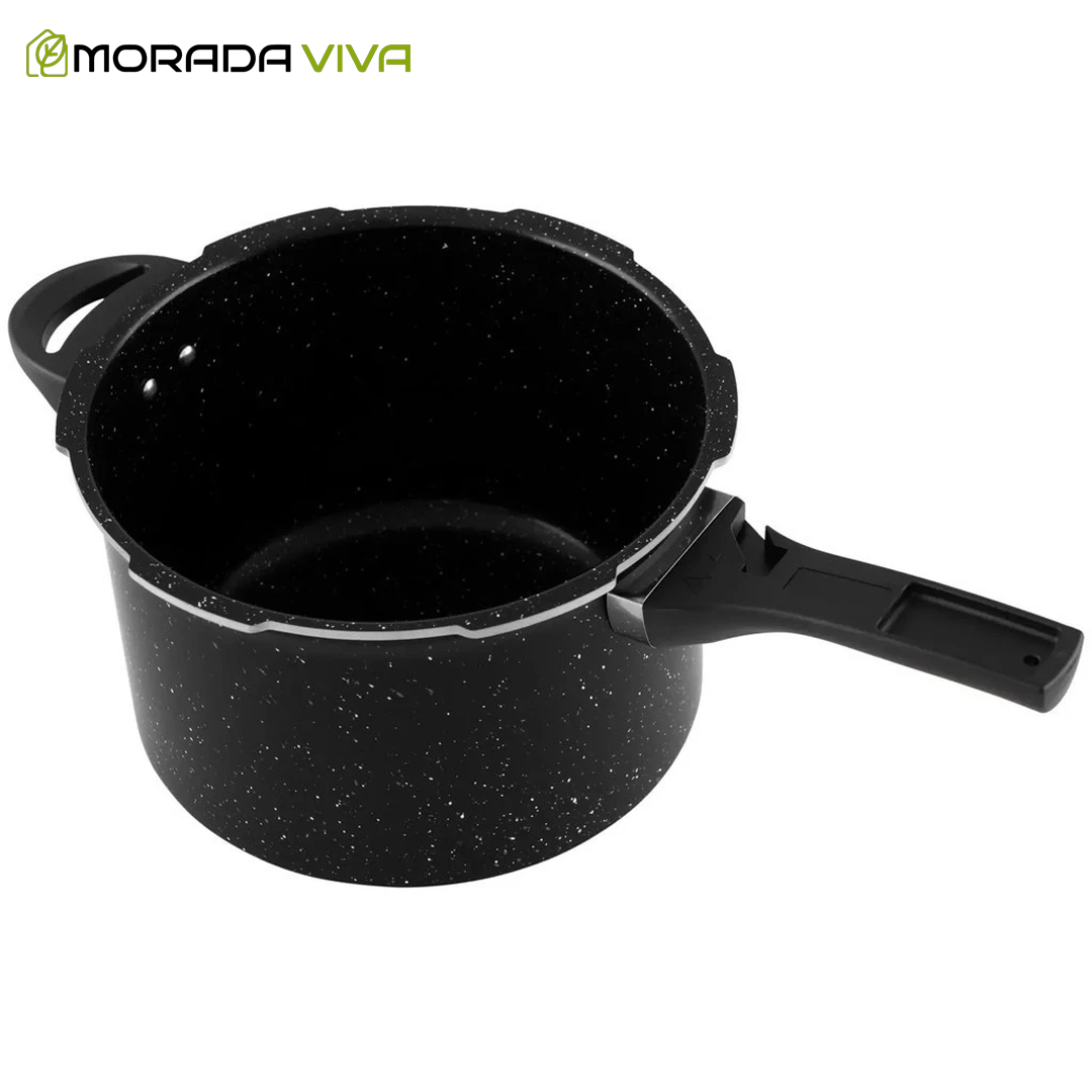 Kit Completo Antiaderente – 5 Panelas + Panela de Pressão Indução + 10 Utensílios de Brinde