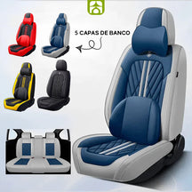 Kit com 5 Capas de Banco Automotivos de Luxo e Conforto + Brindes