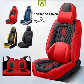 Kit com 5 Capas de Banco Automotivos de Luxo e Conforto + Brindes
