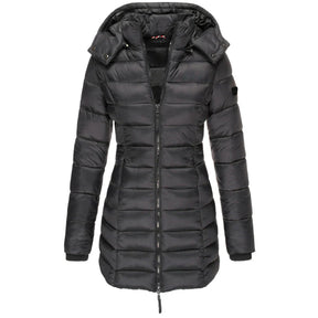 Casaco Feminino de Inverno com Capuz e Zíper - Acolhedor, Elegante e Leve - (Promoção de Inverno 2025)