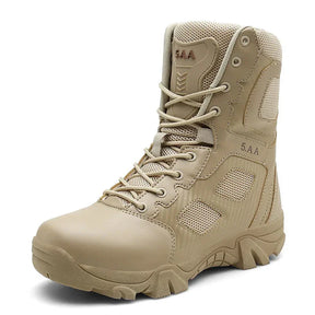 Bota Masculina Tática de Cano Curto para Trilhas Impermeável Resistente ao Desgaste – (Promoção de Inverno 2025)