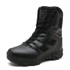 Bota Masculina Tática de Cano Curto para Trilhas Impermeável Resistente ao Desgaste – (Promoção de Inverno 2025)