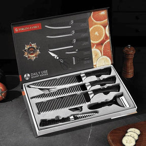 Kit de 6 Facas Premium — Super Afiadas, Antiaderentes e Ideais para Churrasco e Cozinha