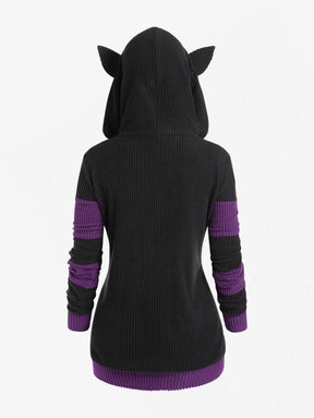 Casaco Feminino Para Inverno Capuz com Orelhinhas - (Promoção de Inverno 2025)