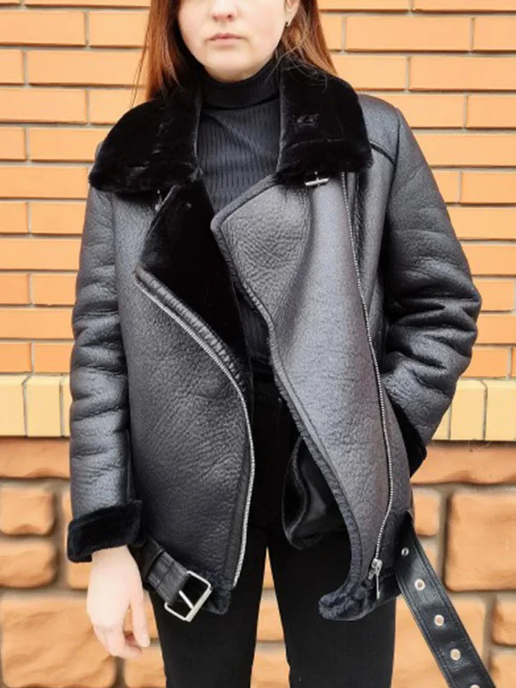Casaco Feminino Acolchoado Faux com Gola - (Promoção de Inverno 2025)