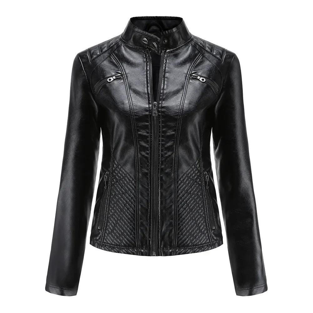 Jaqueta Feminina Casual com Zíper Estilo Streetwear - (Promoção de Inverno 2025)