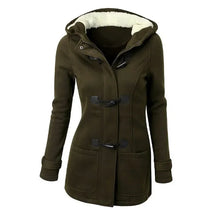 Casaco Feminino Básico com Capuz e Zíper - Sobretudo Casual para Outono/Inverno - (Promoção de Inverno 2025)