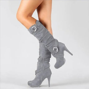Bota Feminina Cano Alto Salto Fino (Promoção de Inverno 2025)
