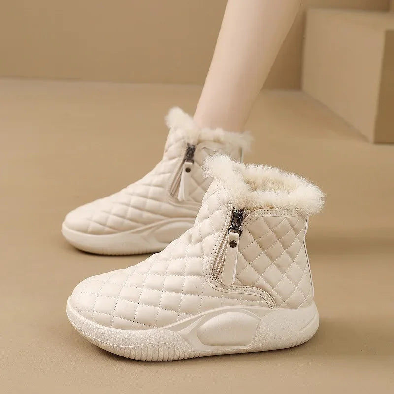 Bota Feminina Para Inverno com Zíper Solado Grosso (Promoção de Inverno 2025)