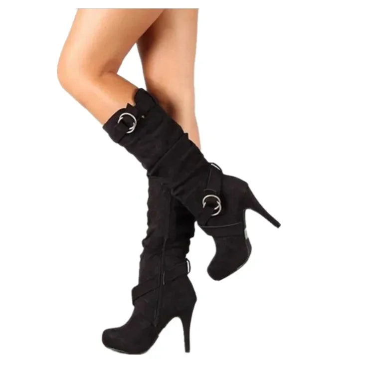 Bota Feminina Cano Alto Salto Fino (Promoção de Inverno 2025)