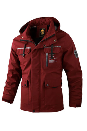 Casaco Masculino Casual Impermeável Com Capuz e Forro - (Promoção de Inverno 2025)