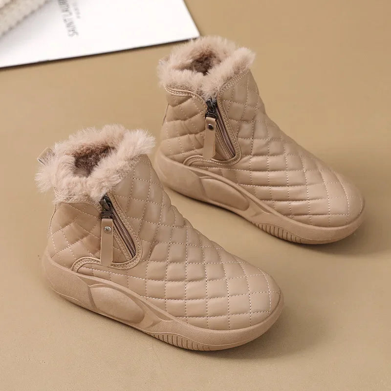 Bota Feminina Para Inverno com Zíper Solado Grosso (Promoção de Inverno 2025)