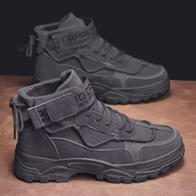 Bota Masculina Estilo Britânico Antiderrapante Confortável (Promoção de Inverno 2025)