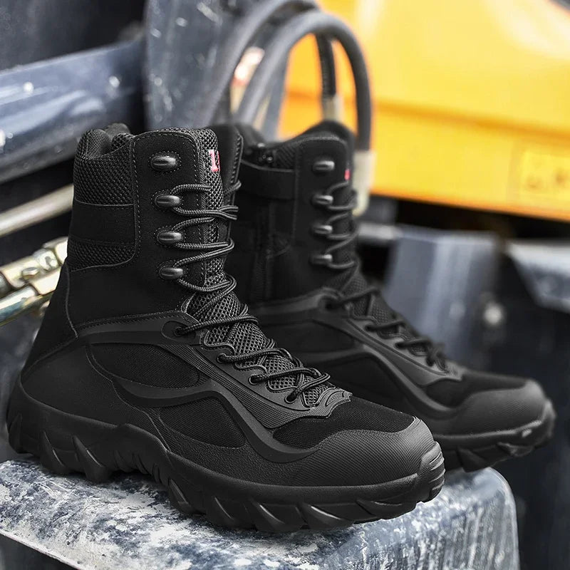 Bota Tática Masculina Leve Antiderrapante - (Promoção de Inverno 2025)
