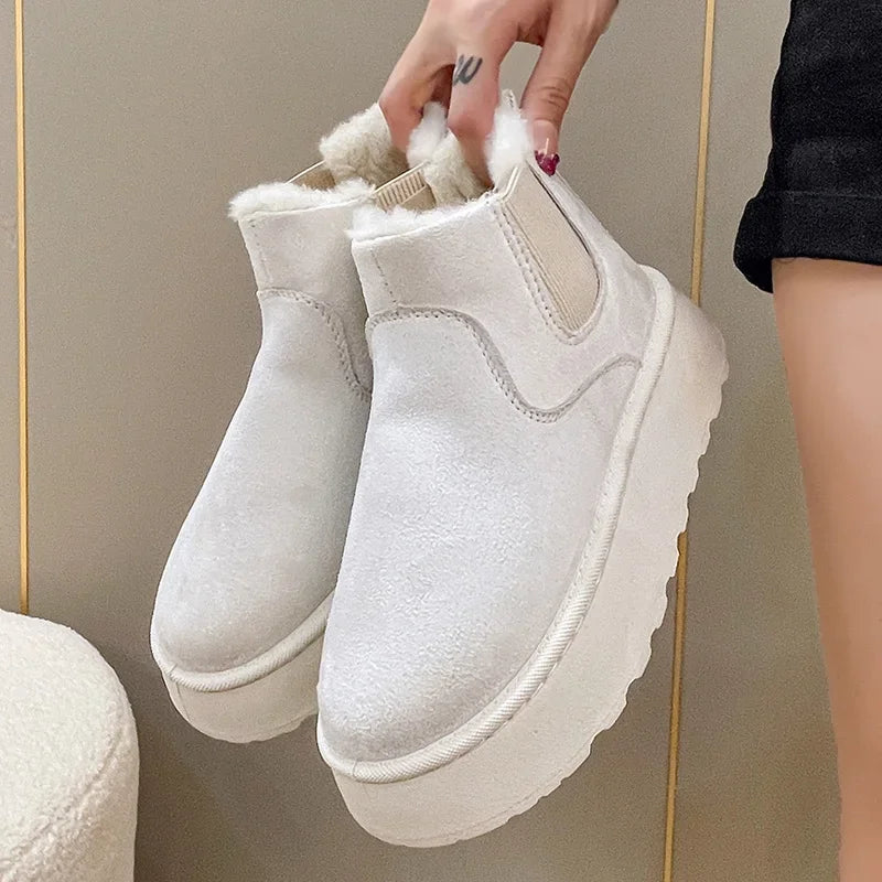 Bota Feminina Para Inverno Impermeável Antiderrapante com Forro (Promoção de Inverno 2025)
