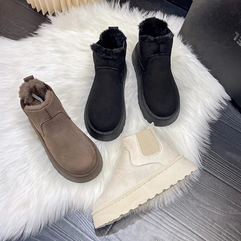 Bota Feminina Para Inverno Impermeável Antiderrapante com Forro (Promoção de Inverno 2025)