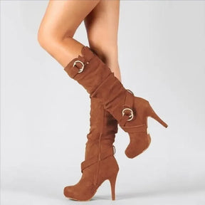 Bota Feminina Cano Alto Salto Fino (Promoção de Inverno 2025)