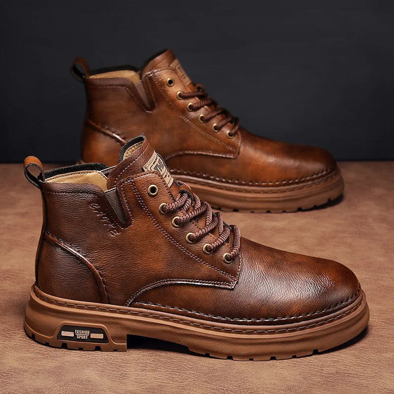 Bota Ironman Masculina de Couro