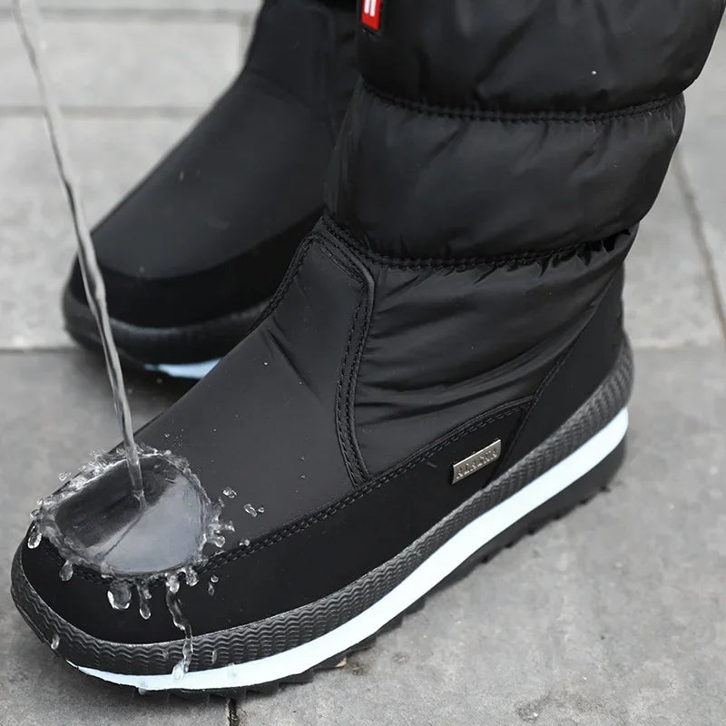 Bota Feminina Para Inverno Meio-Cano Impermeável (Promoção de Inverno 2025)