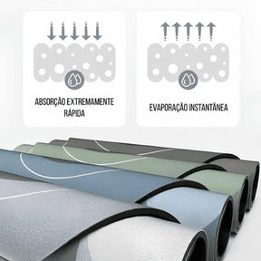 Tapete Mágico Ultra Absorvente — Secagem Imediata e Antiderrapante para Banheiro e Cozinha