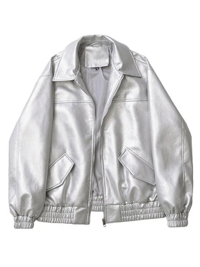 Casaco Feminino Curto em Faux Leather com Toque Vintage - (Promoção de Inverno 2025)