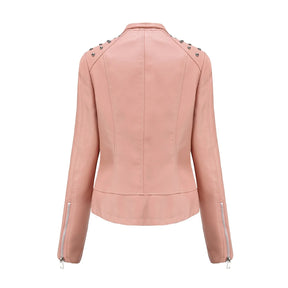Jaqueta Feminina Fashion Style Estilo Biker com Zíper - (Promoção de Inverno 2025)