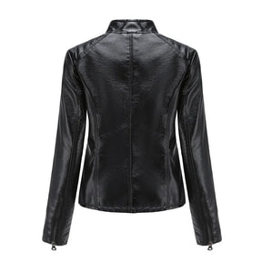 Jaqueta Feminina Estilo Biker com Zíper Luxy - (Promoção de Inverno 2025)