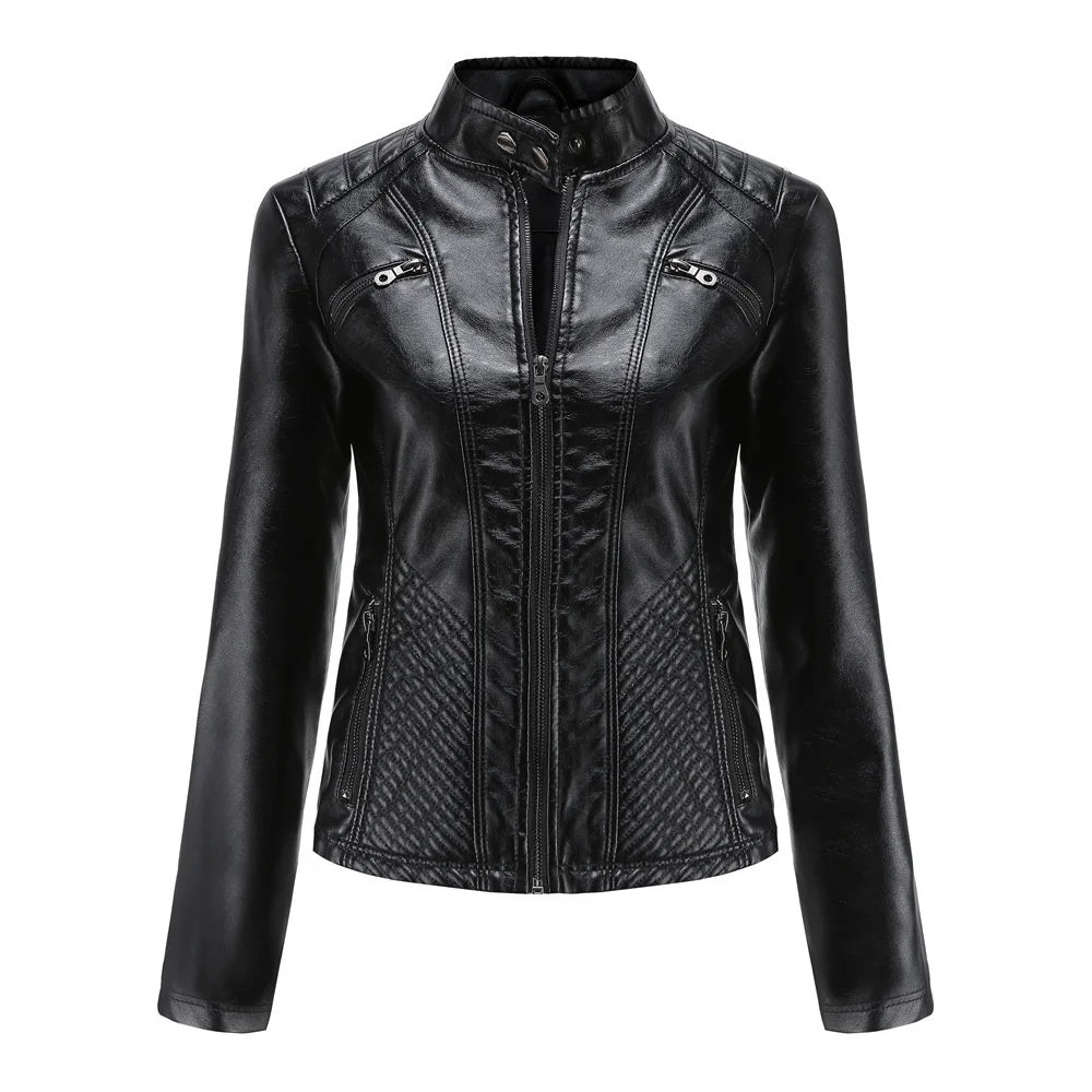 Jaqueta Feminina Casual com Zíper Estilo Streetwear - (Promoção de Inverno 2025)