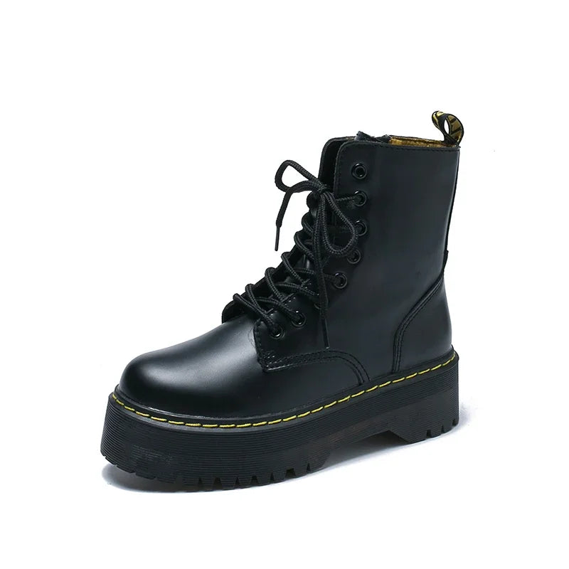 Bota Feminina de Cano Curto com Cadarço (Promoção de Inverno 2025)