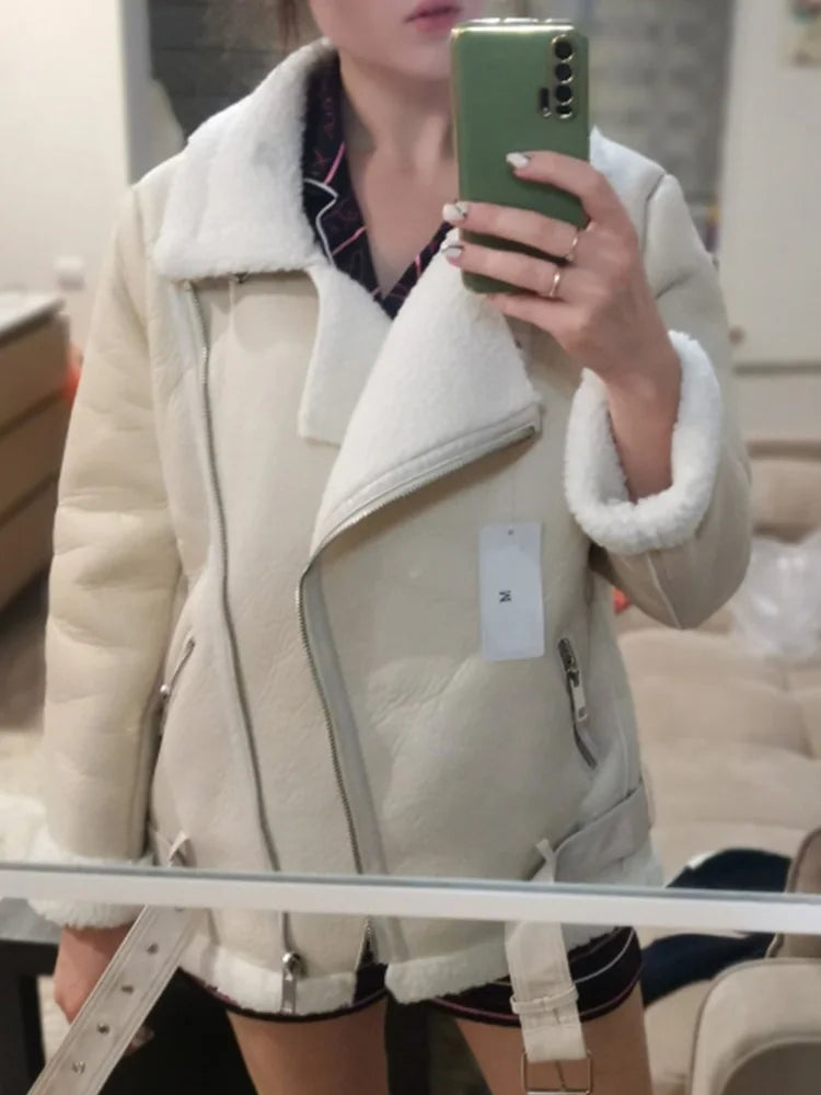 Casaco Feminino Acolchoado Faux com Gola - (Promoção de Inverno 2025)