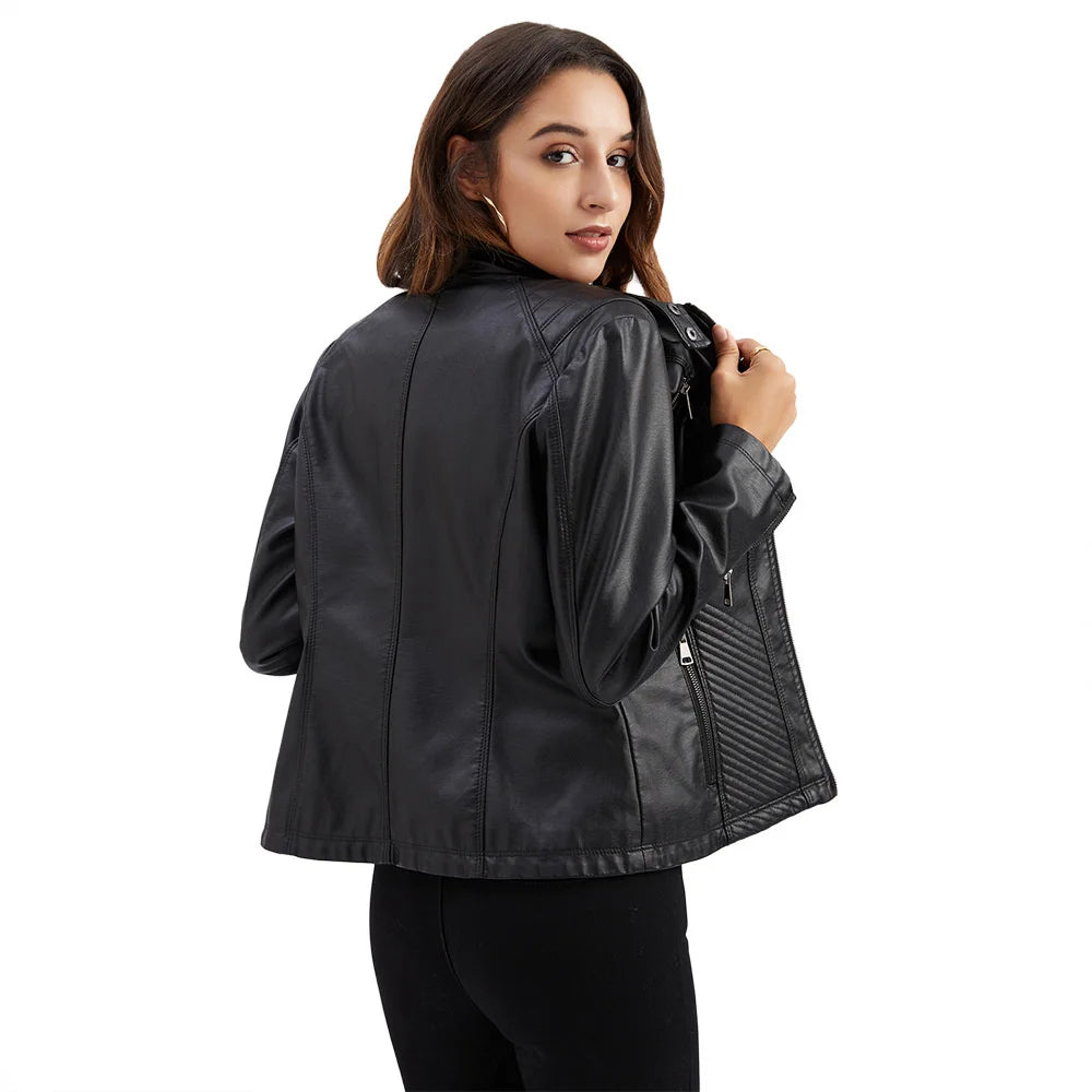 Jaqueta Feminina Casual com Zíper Estilo Streetwear - (Promoção de Inverno 2025)