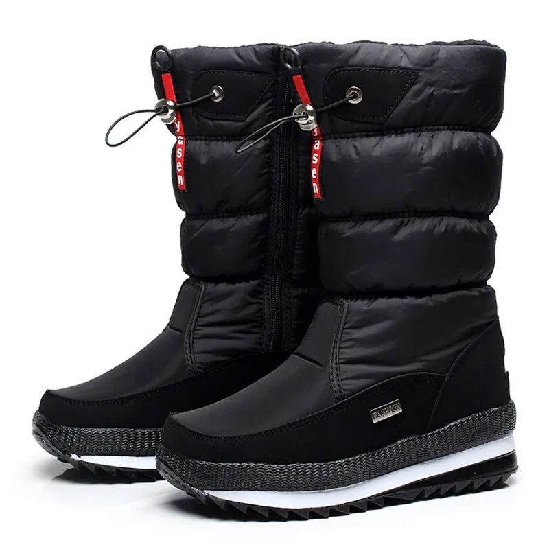 Bota Feminina Para Inverno Meio-Cano Impermeável (Promoção de Inverno 2025)