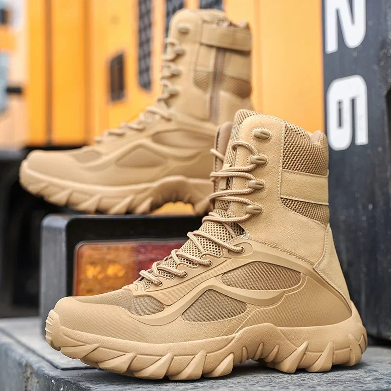 Bota Tática Masculina Leve Antiderrapante - (Promoção de Inverno 2025)