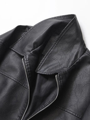 Casaco Feminino Curto em Faux Leather com Toque Vintage - (Promoção de Inverno 2025)