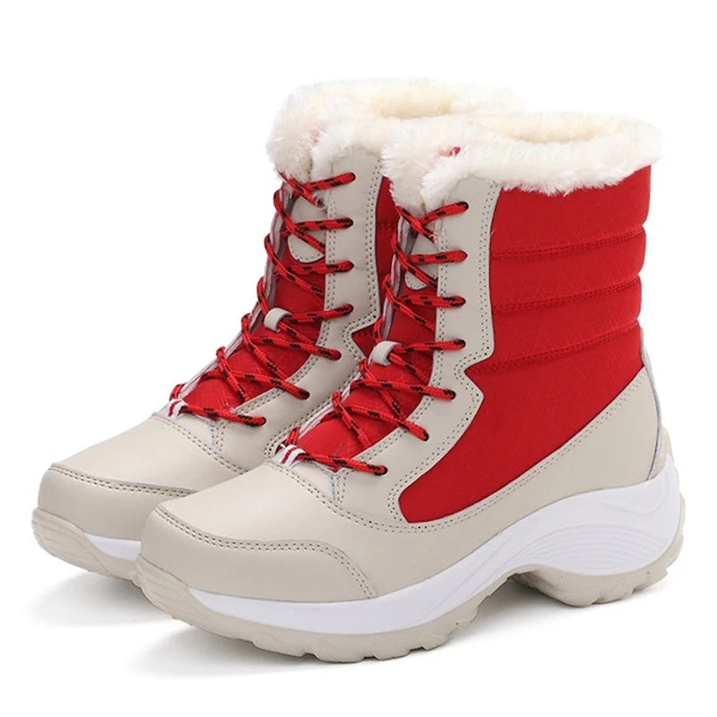 Bota Feminina com Plataforma Impermeável Antiderrapante - (Promoção de Inverno 2025)