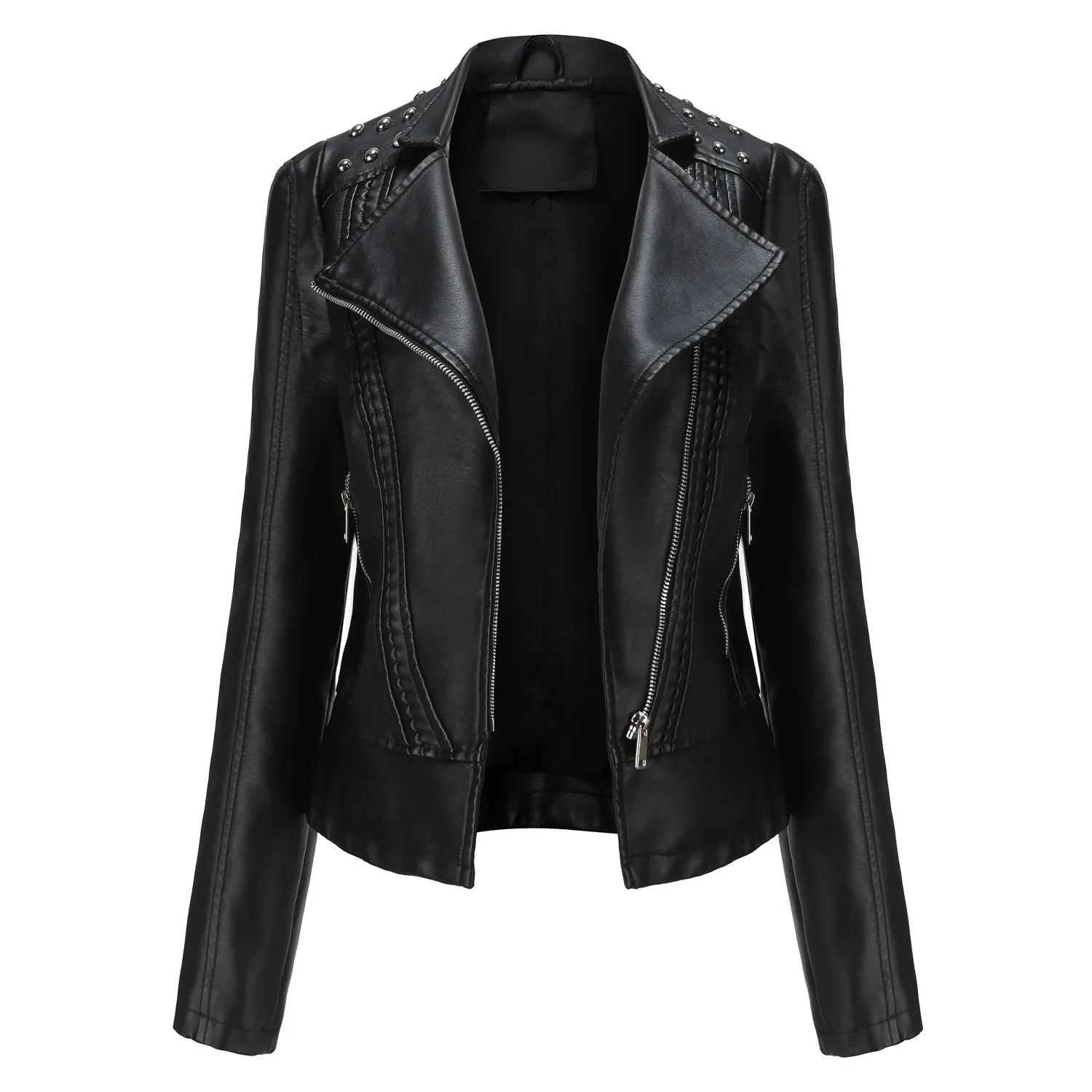 Jaqueta Feminina Fashion Style Estilo Biker com Zíper - (Promoção de Inverno 2025)