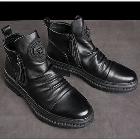 Bota Masculina Cano Alto com Zíper Lateral - (Promoção de Inverno 2025)