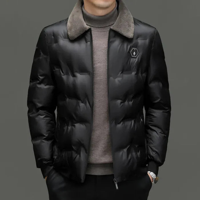 Jaqueta Masculina Acolchoada Veludo Plush - (PROMOÇÃO DE INVERNO 2025)