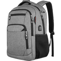 Mochila de Viagem Unissex Impermeável com Porta USB